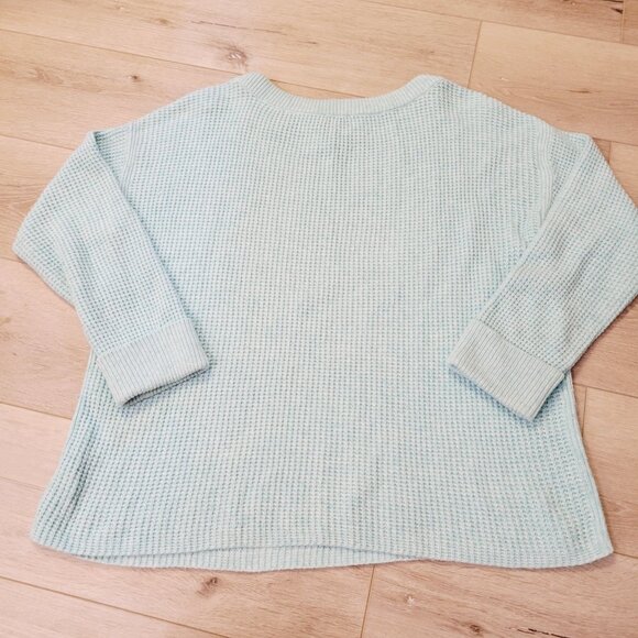 Talbots Women’s Turquoise Knit Pull Over Lightweight Sweater Size M - Picture 4 of 4